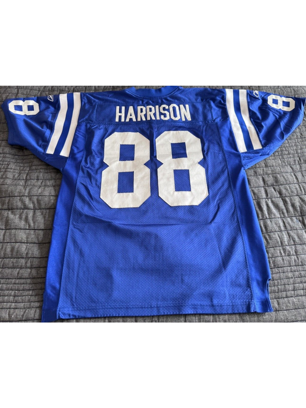 Vintage Marvin Harrison NFL Indianapolis Colts Authentic Reebok Home Jersey 48
